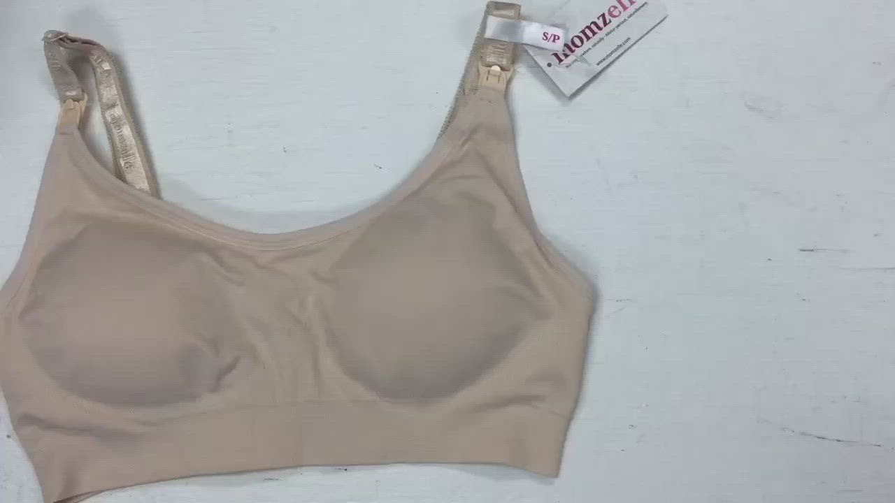 Seamless nursing bra